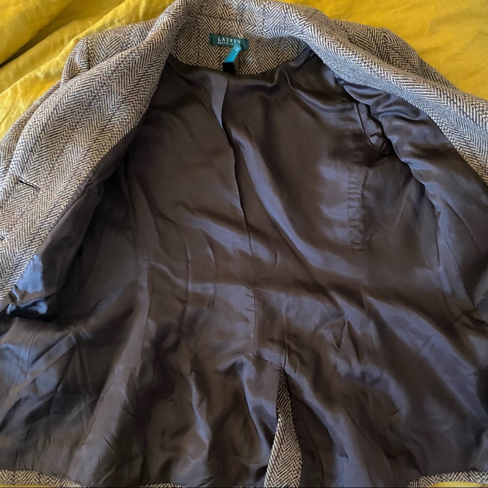 RALPH LAUREN - 90s Wool Tweed Blazer (Vintage) - Picture 7 of 9